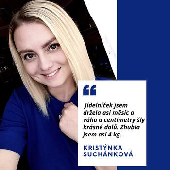Kristýnka Suchánková a její zkušenosti s jídelníčkem