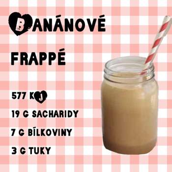 Banánové frappé bez cukru