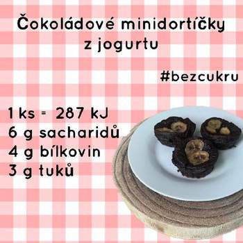 Čokoládové minidortíčky z jogurtu